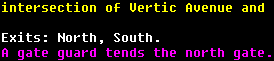 Example of displaying ANSI colours - 2K